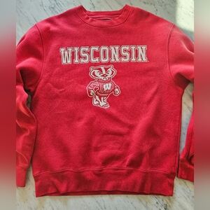 Jansport Red Wisconsin Crewneck Sweatshirt